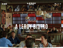 Tablet Screenshot of leroybistro.hu